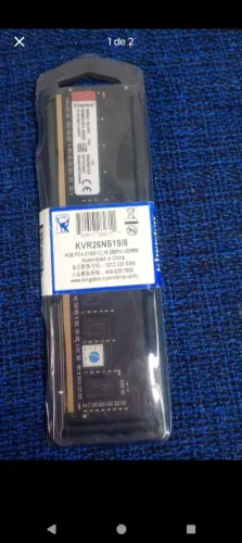 Memória 8Gb Kingston Ddr4