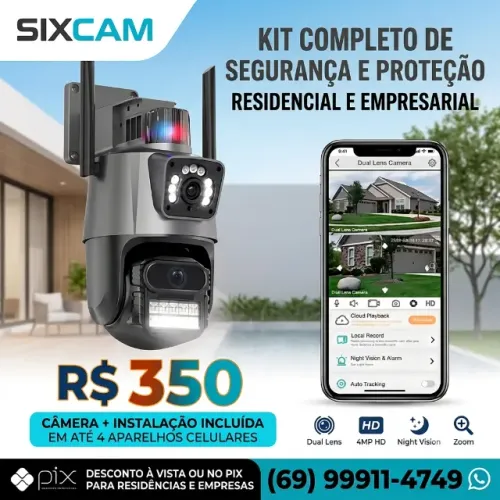 Camera de Segurança 2 em 1