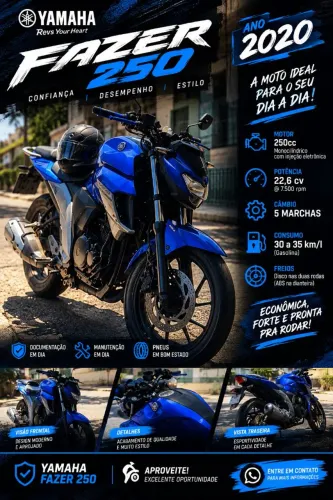 Vendo Yamaha FAZER - FZ25 2020