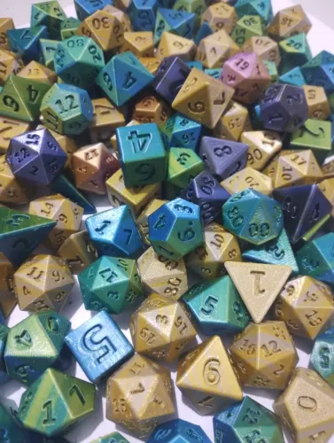 Dados de RPG - NerdDog Store - D20 D12 D10 D8 D6 D4 - Jogos Tabuleiro Game