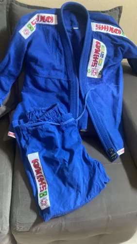 Kimono TRANÇADO A1 Azul Jiu Jitsu 