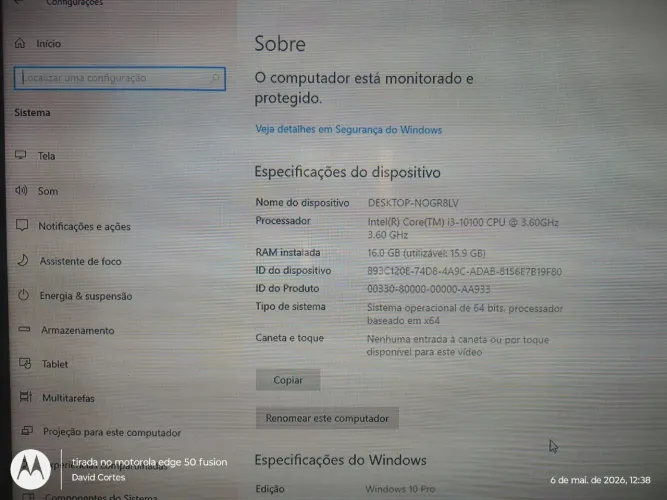 Computador e Tela