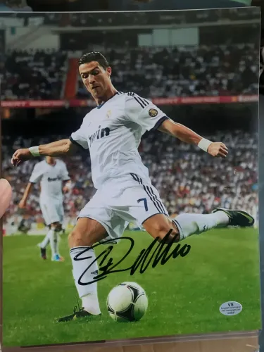 Foto com Autógrafo CR7 2013 