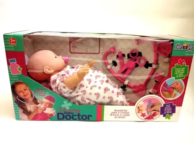Boneca Duanny Baby Doctor com acessórios NOVA para o Dia das Crianças em Porto Alegre