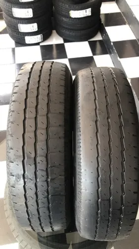 Kit 02 Pneus 185r14 Continental Vanco 8l (usados)