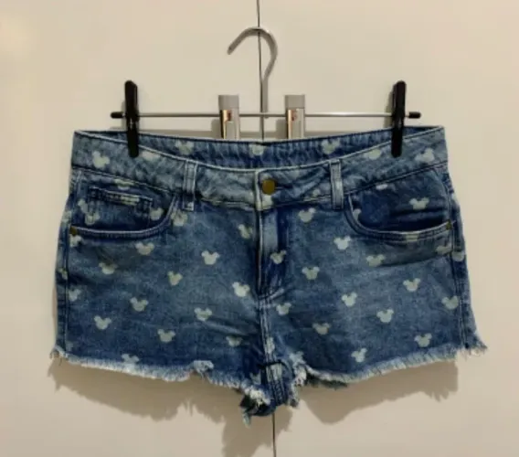 (TAM: 40) Short Jeans Mickey Disney
