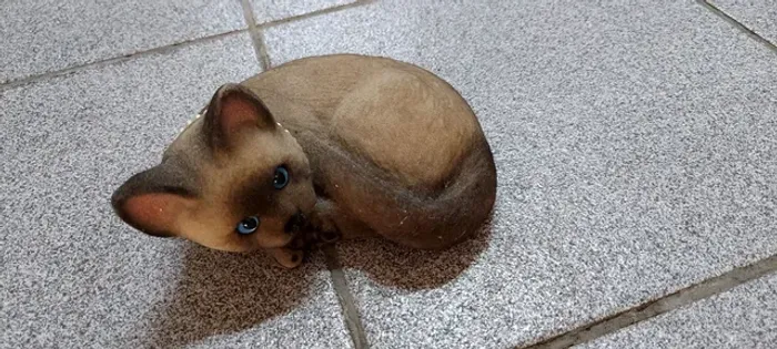 Gato enfeite realista