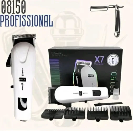Máquina de cortar cabelo sem fio X7 profissional 