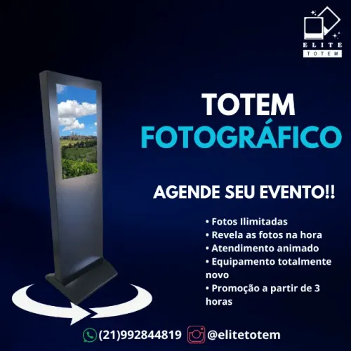 ALUGUEL CABINE/TOTEM DE FOTOS