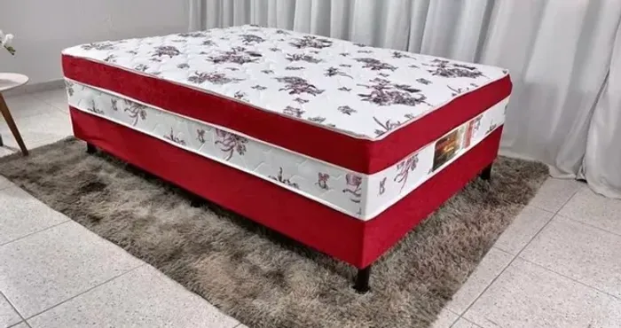 Cama Box Casal !! 10 centímetros de espuma  macia e confortável ! Entrega Rápida 