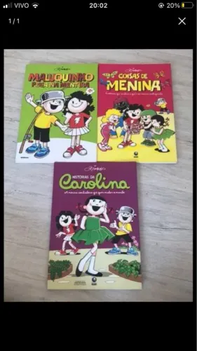Livros infantis - Maluquinho, Coisas de Menina e Carolina
