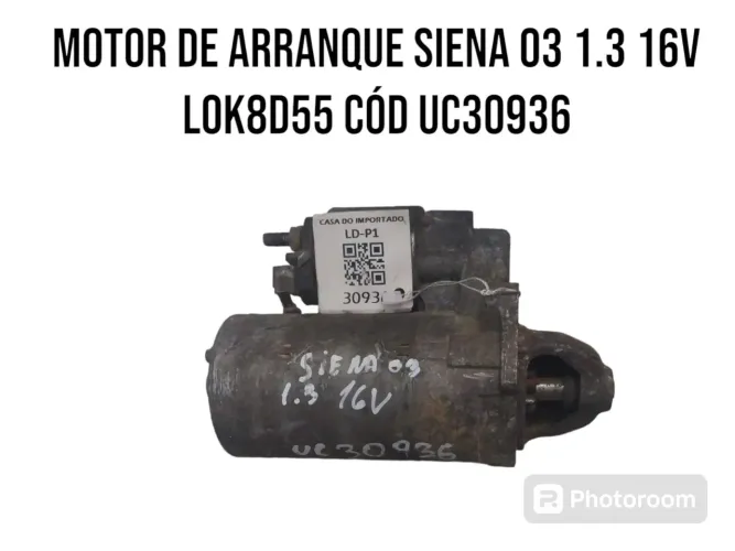 Motor de Arranque Siena 03 1.3 16V - LOK8D55 - CÓD UC30936