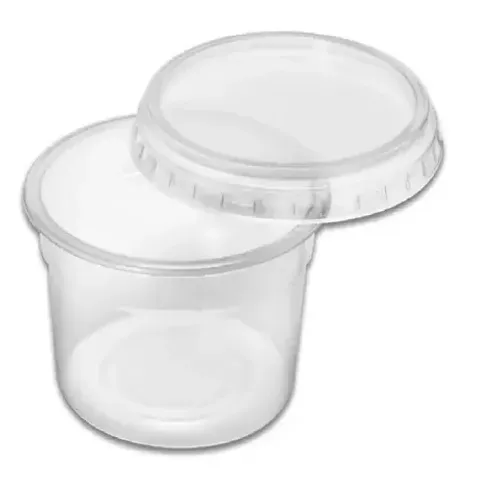 Embalagem plástica pote de 145 ml