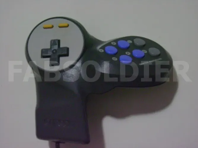 Controle Capcom Pad Soldier 6 Botões Original Super Nes!
