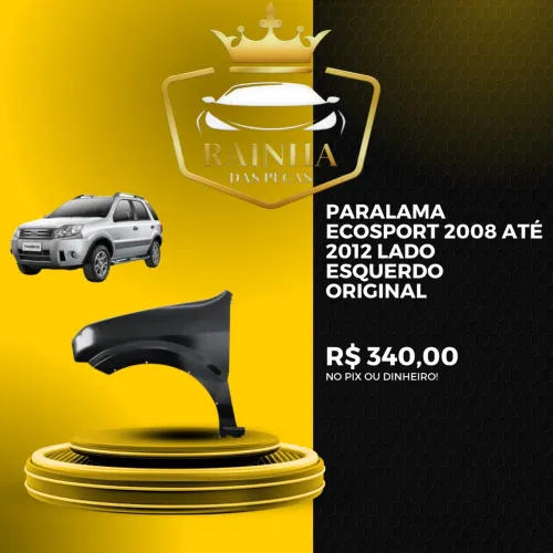 Paralama Ecosport 2008 até 2012 Lado Esquerdo Original