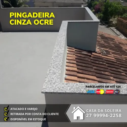 CHAPEU DE MURO ou PINGADEIRA DE GRANITO - METRO LINEAR X 25 CM | (27) 9  * 