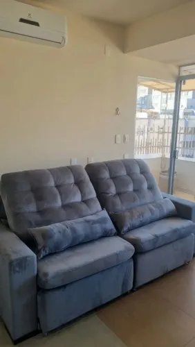 Sofá veludo reclinável/retrátil Elegante