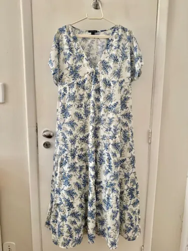 Vestido Floral Longo - Tamanho M - Marca Zinzane