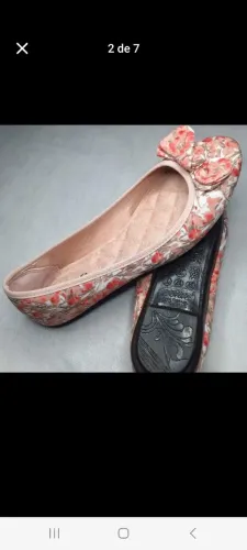 Sapatilha Feminina Floral tam 37