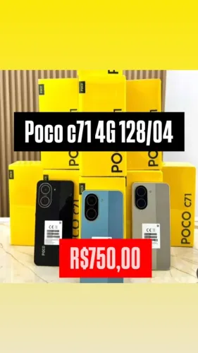 Poco c71 4G 04Gb RAM 128GB Lacrado Capa Pelicula + Entrega Gratis Oferta Final de Semana