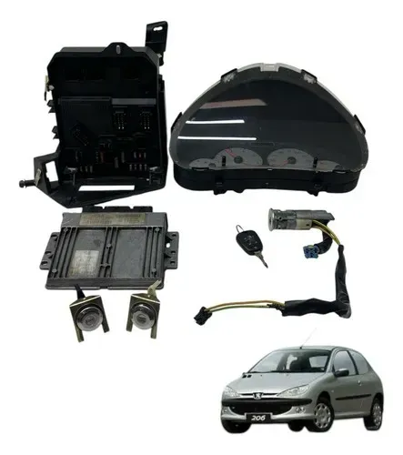 Kit Code Modulo De Injecao Peugeot 206 1.4 2004 2006