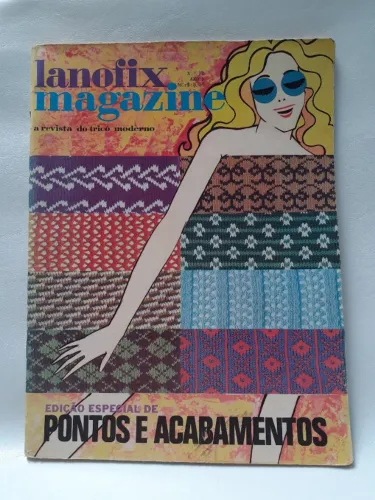 Revista Lanofix Magazine Edição Especial de Pontos e Acabamentos Tricô (Usado)