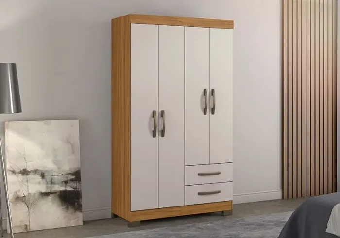 Guarda-Roupa 4 Portas Moderno - Design Elegante