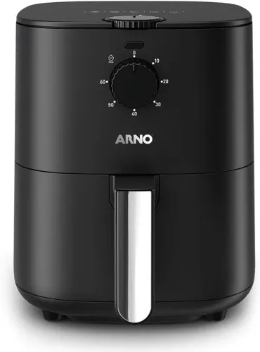Air Fryer Fritadeira Eletrica 3.5L Arno 1280W  com Timer All Black 127V - Nova na Caixa
