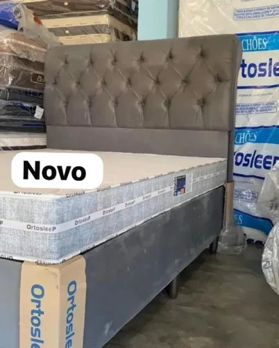 Cama box colchão d33 novo hoje