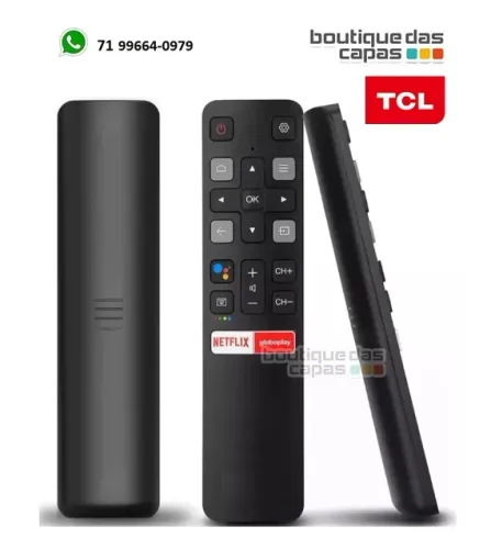 CONTROLE REMOTO TV SMART TCL (BOTÃO NETFLIX e GLOBOPLAY) MARCA: LELONG