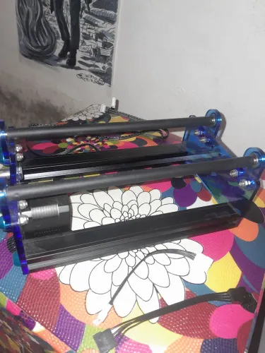 Eixo rotativo two tress para gravadora laser
