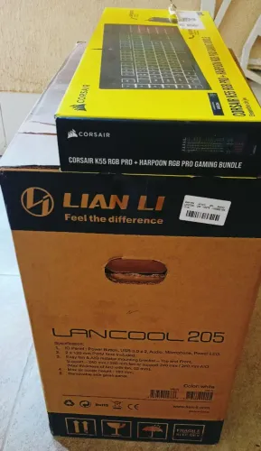 Cpu branca gamer + teclado gamer e mouse, processador I5 9500 +16g de memória Kingston