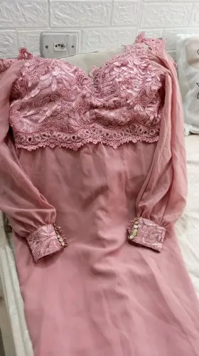 Vestido de festa rose