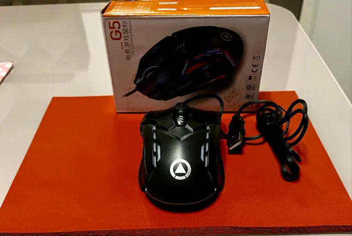 Mouse G5 game leds + mousepad - Novo