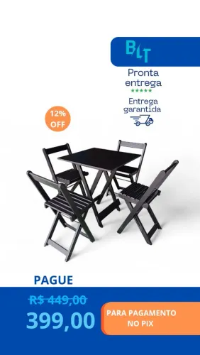 Jogo de mesa Dobrável de bar Direto de fábrica