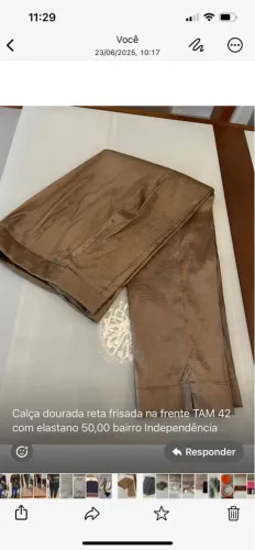 Calça social com elastano TAM 44