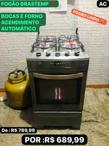 Fogão Brastemp 4 bocas automático