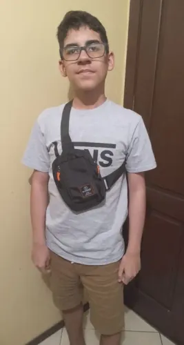 Bolsa de Ombro Preta motoboy e uso diário nova