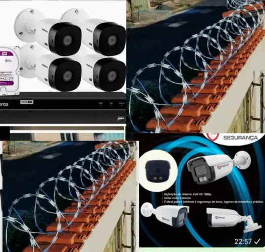 Cerca elétrica,  concertina, alarme, motor de portão, cftv, manutenção de cerca elétrica, 