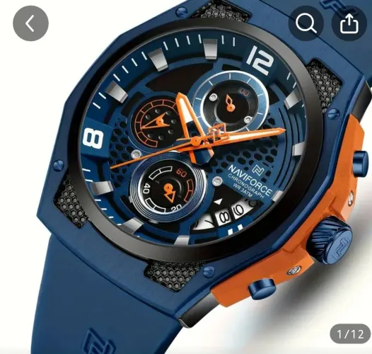 Naviforce,relógio de pulso estiloso de luxo 38mm