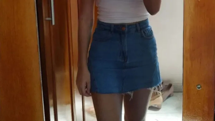 Saia jeans