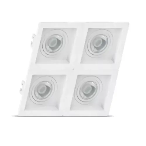 Spot Embutir Quadruplo Recuado P/LED