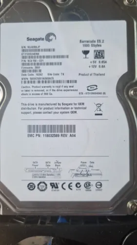 Hd seagate 1tb 7.2k sata