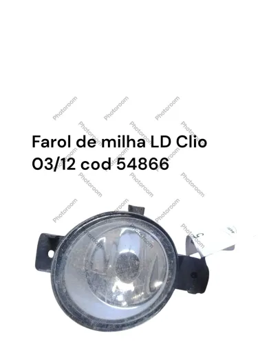 Farol De Milha Lado Direito Clio 03/12 Cod 54866