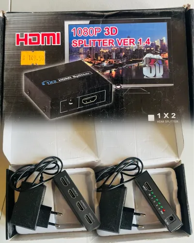 Spliter HDMi liga até 4 TVs ou 4 monitores
