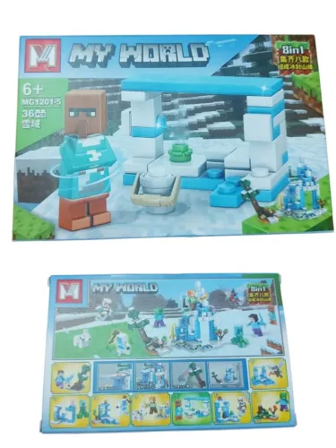 lego minecraft my world xj-pz0213 mg1201-5 36pçs