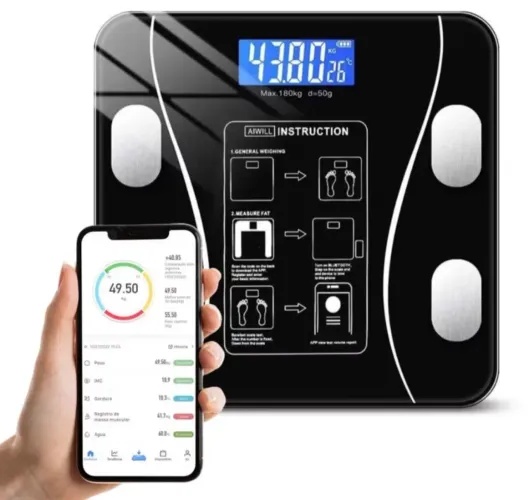 Balança Digital de Precisão com Bluetooth e App para Monitoramento