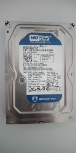 disco rígido Hd 250gb Western Digital Sata Pc