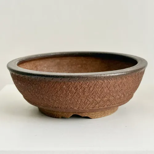 Vaso Bonsai Redondo Cerâmica Izumi