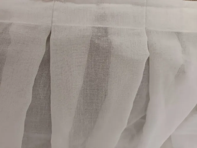 CORTINA DE LINHO PARA TRILHO 